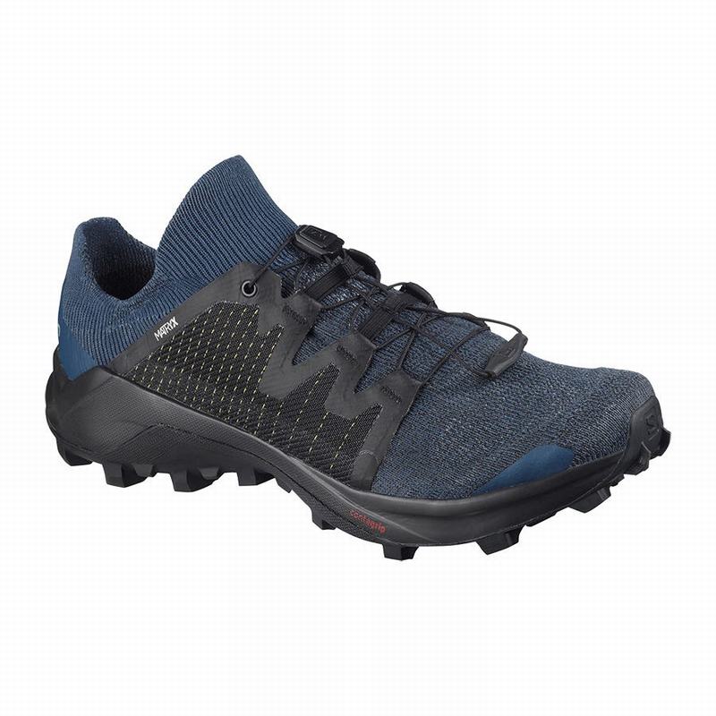 Zapatillas Trail Running Salomon Mujer Azul Marino / Negras - Salomon Argentina CROSS W /PRO ,637412